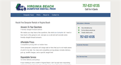 Desktop Screenshot of dumpsterrentalvirginiabeach.org
