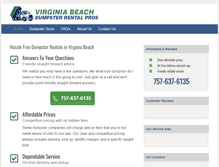 Tablet Screenshot of dumpsterrentalvirginiabeach.org